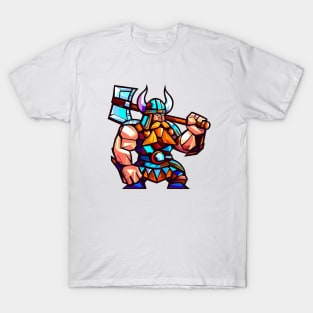 Stained Glass Viking. T-Shirt